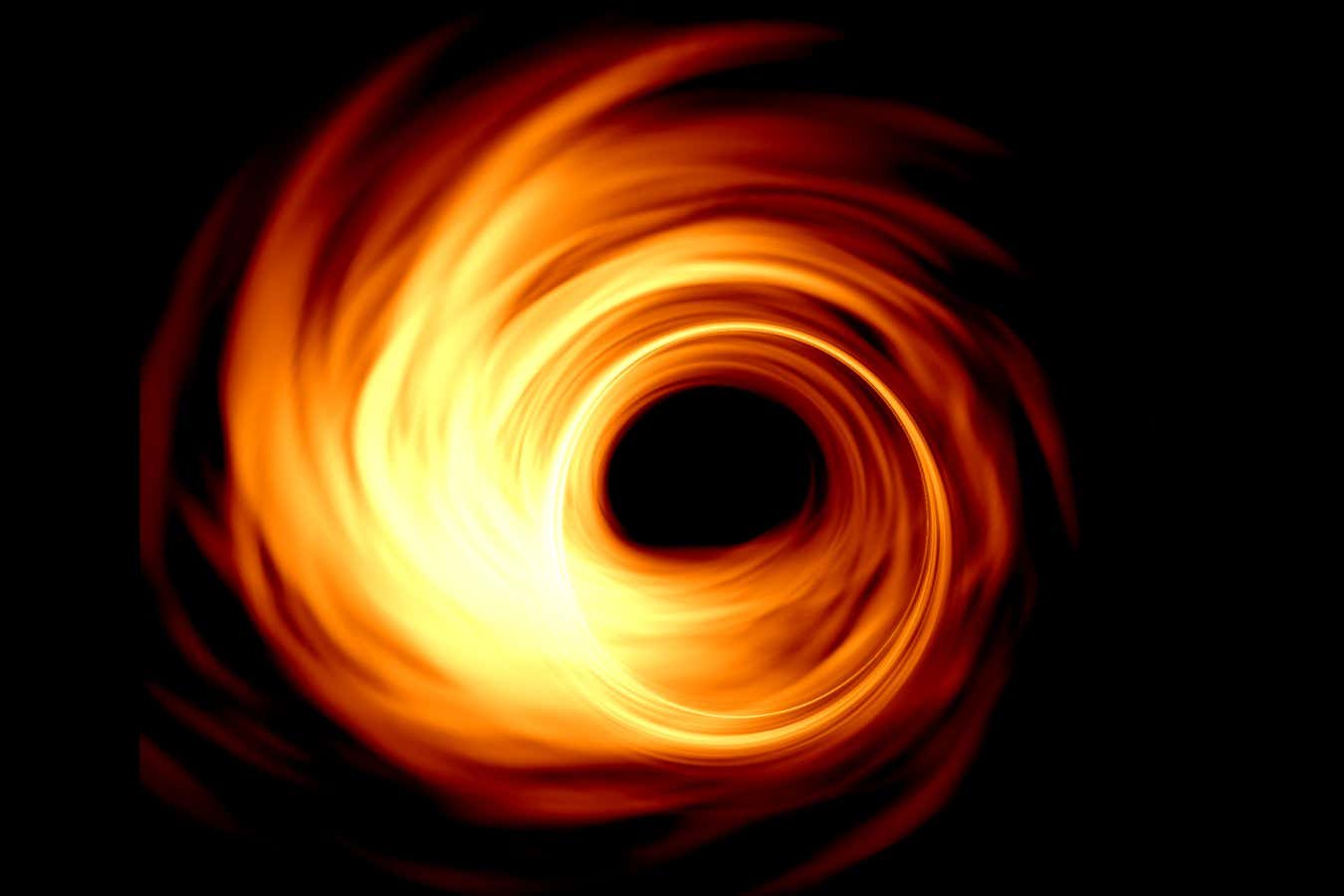 Simulation of a black hole